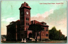 Lane County Courthouse Eugene Oregon OR 1910 DB Postcard H8 picture
