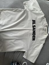 100% Authentic Jil Sander Men's Cotton Logo Tee T-Shirt Essential Size M RARE picture