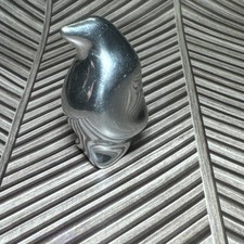 Hoselton  Vintage Signed Aluminum Penguin Sculpture Figurine Canada #181 picture