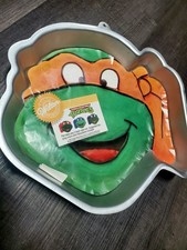 Vintage 1989 Teenage Mutant Ninja Turtles Cake Pan – New picture