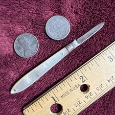 Late 1800's USA Southington Cutlery Genuine Mother Of Pearl Pocket Knife 2.25