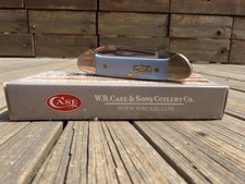 Case XX Ichthus Ice Blue Baby ButterBean Pocket Knife # 23383 Chirst picture