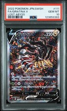 2022 Pokemon Giratina V Lost Abyss Japanese Sword & Shield Full Art #111 PSA 10 picture