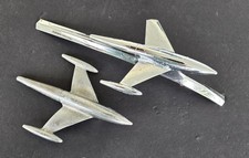 2 RARE VINTAGE 1947-1954 GMC HOOD ORNAMENT JET SPACESHIP PICKUP TRUCK SUBURBAN picture