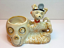 Yankee Candle RETIRED Boney Bunch Therapy Dog Halloween Tea Light Holder picture