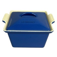 Le Creuset Enameled Square Casserole Dish Cast Iron Vintage New Condition picture