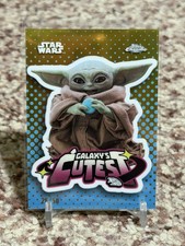 2026 Topps Chrome Star Wars Galaxy's Cutest Grogu Gold Refractor /50 picture