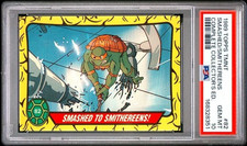 1989 Topps TMNT #82 Smashed/Smithereens Complete Collector's Edition : PSA 10 picture