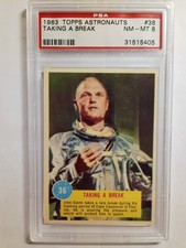 1963 Topps Astronauts Taking a Break #36 NM-MT 8 picture