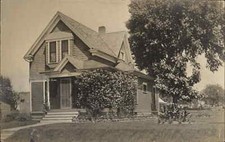 Jackson Michigan MI Garfield Street Home 1909 Real Photo Postcard #3 picture