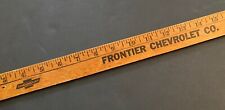Vintage Frontier Chevrolet Dealership Yard Stick Fresno CA 70's Advert1sing 133A picture