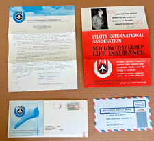 Vintage 1966 Pilots International Association Aviation Insurance Mail Set Comple picture