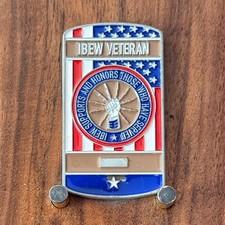 IBEW Veteran Union Themed Rectangular Challenge Coin  M#15 picture
