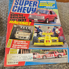 Super Chevy Magazine Bowtie Brigade Goes Indy, Weiand 3200 Intake, Quadrajet picture