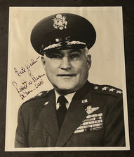 Robert W Burns Signed Photo Brigadier General USAF Randolph AFB Autograph picture