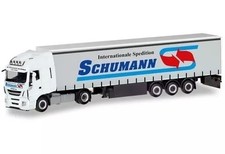 1/87 scale Iveco Stralis XP Curtain Canvas Semi-Trailer 