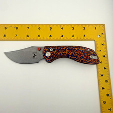 XOC Knives Tripping Rhino Folder Micarta Scales Pocket Clip 14C28N Steel picture