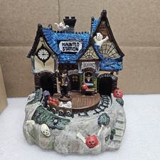 Avon Scary Halloween Village. Moving Train, Lights And Sounds. Tested/ Works picture