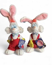 Vintage Who Framed Roger Rabbit 1987 With Tags Applause Plush Doll Bendable Ears picture
