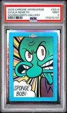 2025 Topps Chrome SpongeBob Squidward’s Gallery SG-8 Gyula Nemeth PSA 9 MINT picture