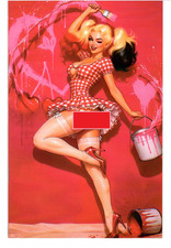Pin-Up Queens #1 Mila Diart Paint Me Pretty Exclusive Virgin Variant Ltd 100 NM- picture