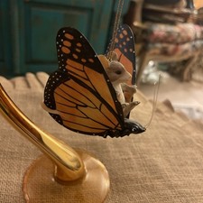 Fitz & Floyd Charming Tails MAXINE'S BUTTERFLY RIDE Ornament Dean Griff picture