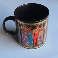 Laurel Burch Vintage 1988 Tribal Spirit Mug Made in Japan - Great Condition picture