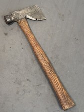 Used Vintage Plumb Hatchet Carpenter Hammer Axe Permabond 32 Oz Head Large Size picture