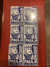 Paulson Casino New York Playing Cards Sealed  6 Pack Half Brick Quality Poker picture