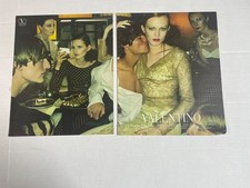 Valentino 2 page Magazine Advertsiement Ad Spread Fashion great photo 2000 picture