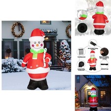 7Ft Inflatable Snowman Christmas Yard Decor with LED Lights - LIZHOUMIL picture