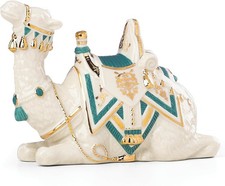 Lenox China  Collectible FIRST BLESSING NATIVITY Teal Camel N/O picture