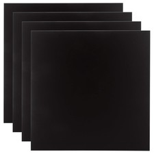 LOYORTY 4PCS 12 x 12 x 1/32 (0.04”) Inch Anodized 12x12x1/32 Inch-4PCS, Black picture