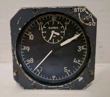 Vintage Aerosonic Aircraft Cockpit Chronograph 12 HR 8 Day Mechanical For Parts picture