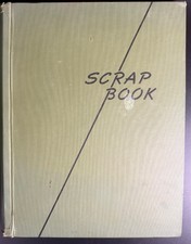 1950's Vintage Large Format Scrapbook and Photo Album-75 Photos picture