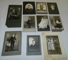 Lot of 10 Antique / Vintage Assorted Photographs, Portraits picture