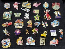Lot Of 30 Disney Pins Characters And Attractions Dumbo Aurora Mickey Tink Goofy picture
