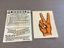 vintage PEACE SIGN TRANSFER DECAL IMPKO 1960s. New old stock. GREAT PRICE picture