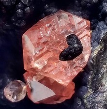 Rhodochrosite crystals on matrix. Uchucchacua Mine, Lima, peru. 16 grams. picture