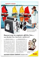 Original 1940s Kodak Movie Cameras - Print Advertisement (7in X 10in) picture