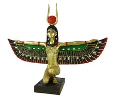 Zeckos Winged Isis Egyptian Goddess Statue Deity Mythology picture