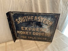 Southeastern Express Money Orders For Sale Here Double Sided Flange Ad Sign picture