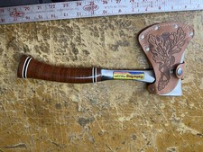 Vintage Estwing 24A Sportsman’s Axe Hatchet No. 1 Leather Sheath Made in USA picture