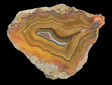 Multi Color Condor Agate Nodule from Argentina Rare Tight Banding picture
