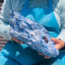 10.4LB Rare Natural beautiful Blue KYANITE with Quartz Crystal Specimen Rough picture