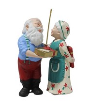 Hallmark Gift Exchange - #7, Mr. and Mrs. Claus Ornament 1992 QX4294 - Worn Box picture