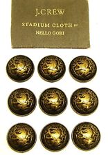 J CREW REPLACEMENT BUTTONS 9 Nello Gori Coat Buttons Rampant Lion Good Used Cond picture