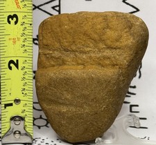 Ancient Man Made Authentic Carved Stone Effigy  6.1 oz • VA  picture