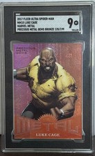 2017 Fleer Ultra Spider-Man PMG Bronze /199 Luke Cage Precious Metal Gems SGC 9 picture