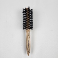 Vintage Goody Round Styler Brush Wood Grain Handle Nylon Bristles 7 Inch picture